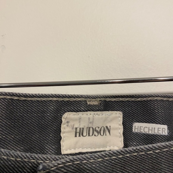 Hudson Grey Straight Leg Jeans Size 34 - Picture 2 of 5